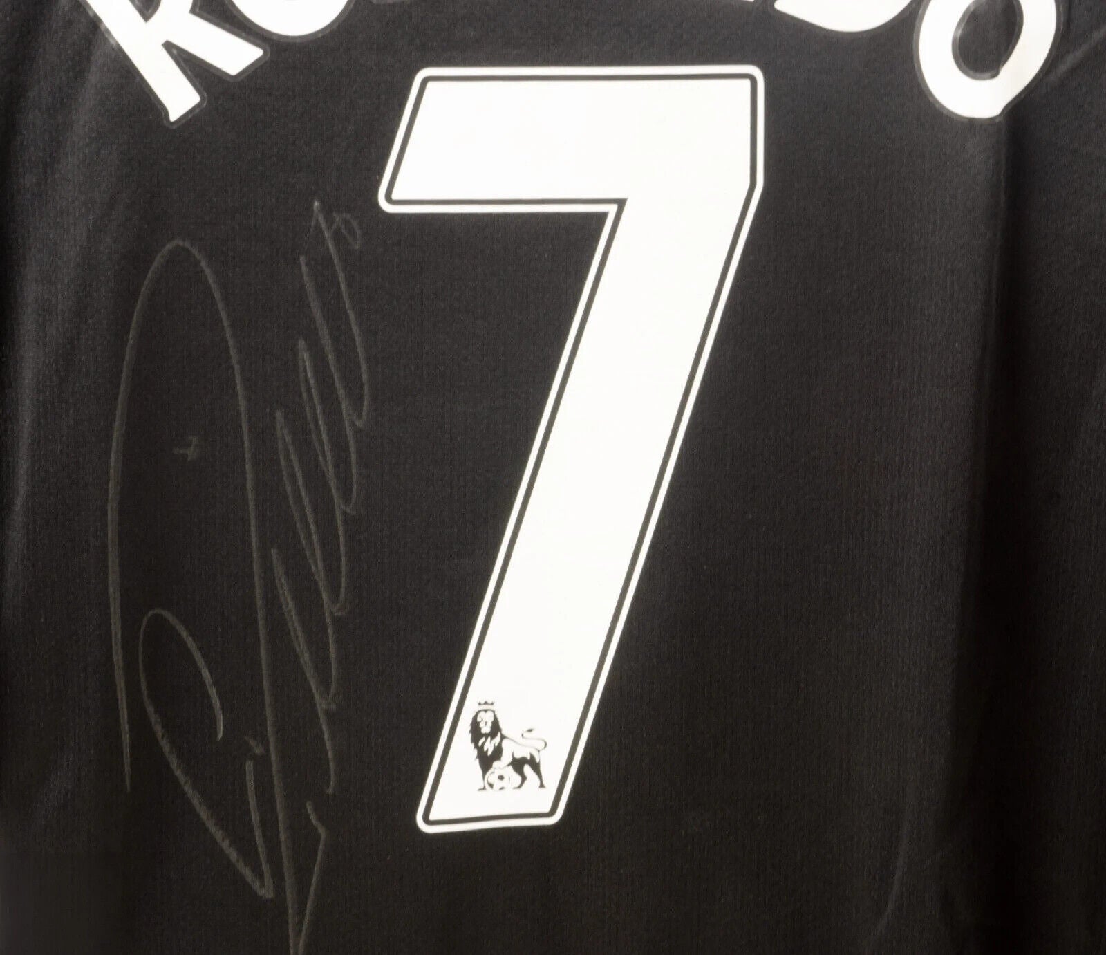 Cristiano Ronaldo Signed Manchester Utd Away Soccer Jersey #7 with Beckett LOA